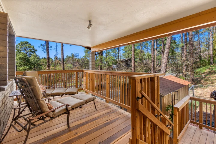 Custom wood deck built by professional deck builders in Nashville, TN