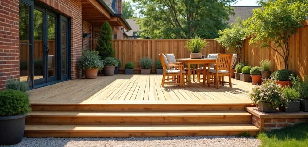 Nashville deck construction contractors building a durable backyard outdoor living space