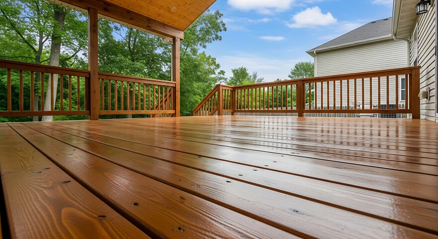 Modern custom deck design in Nashville created for entertaining and relaxation